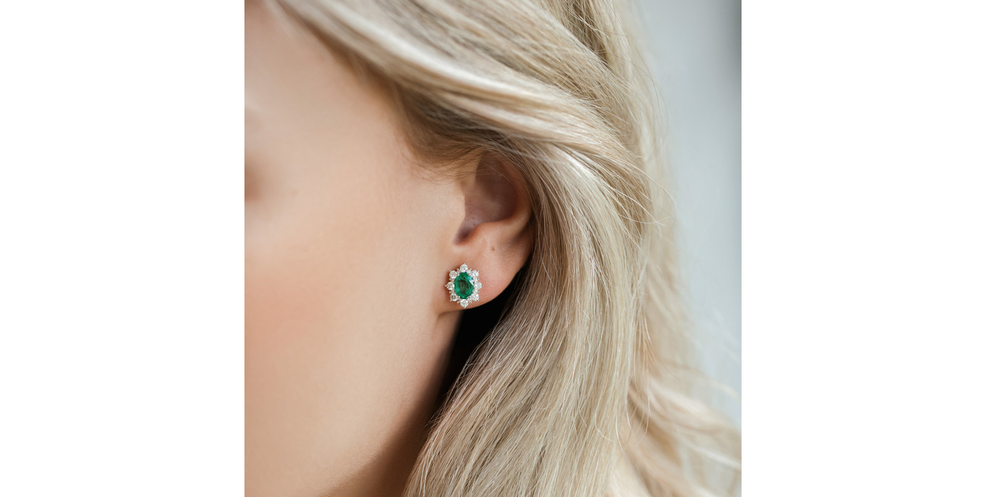 Náušnice s diamanty a tanzanitem Princess