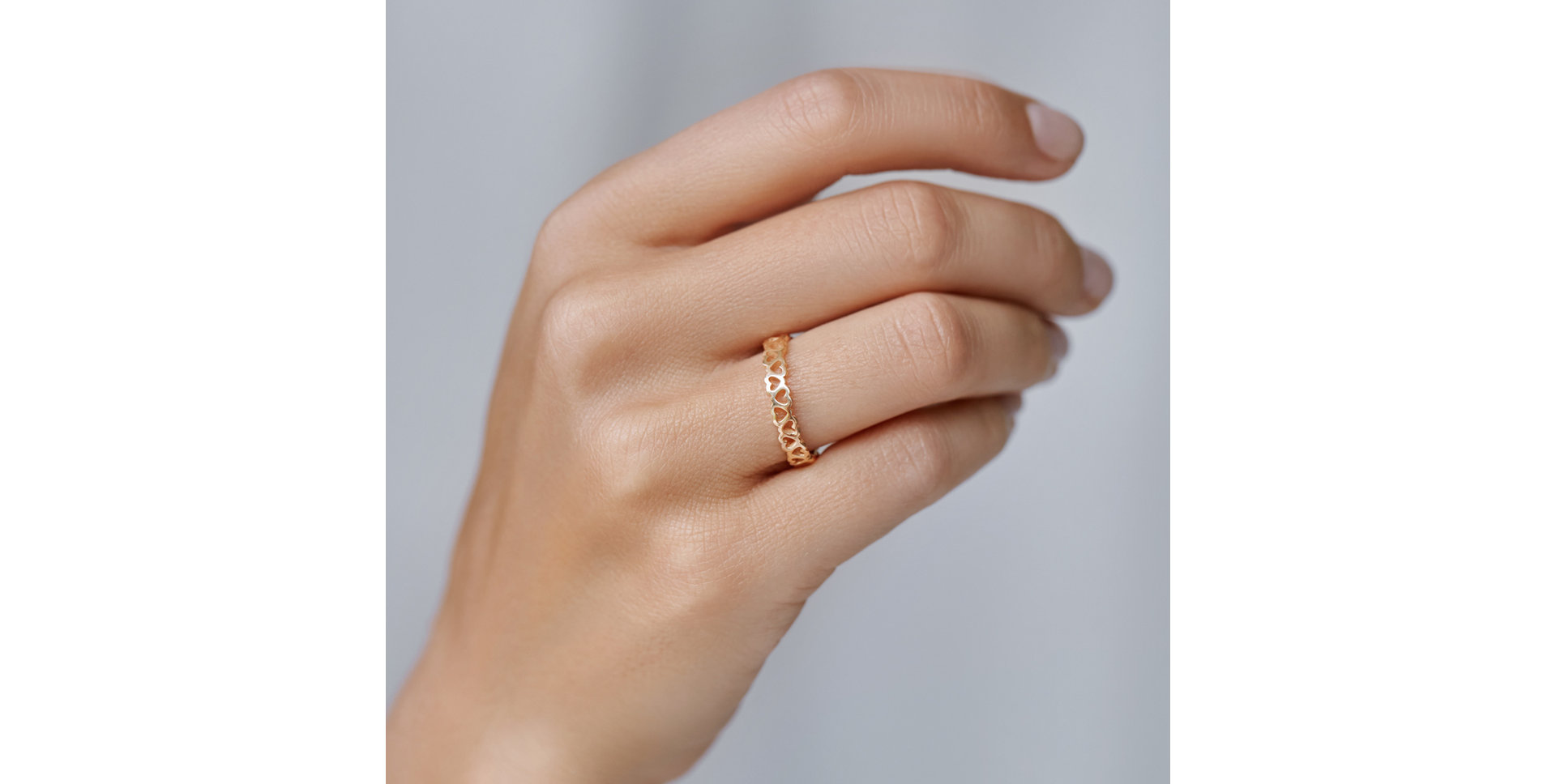 Prsten s diamantem Love Contour