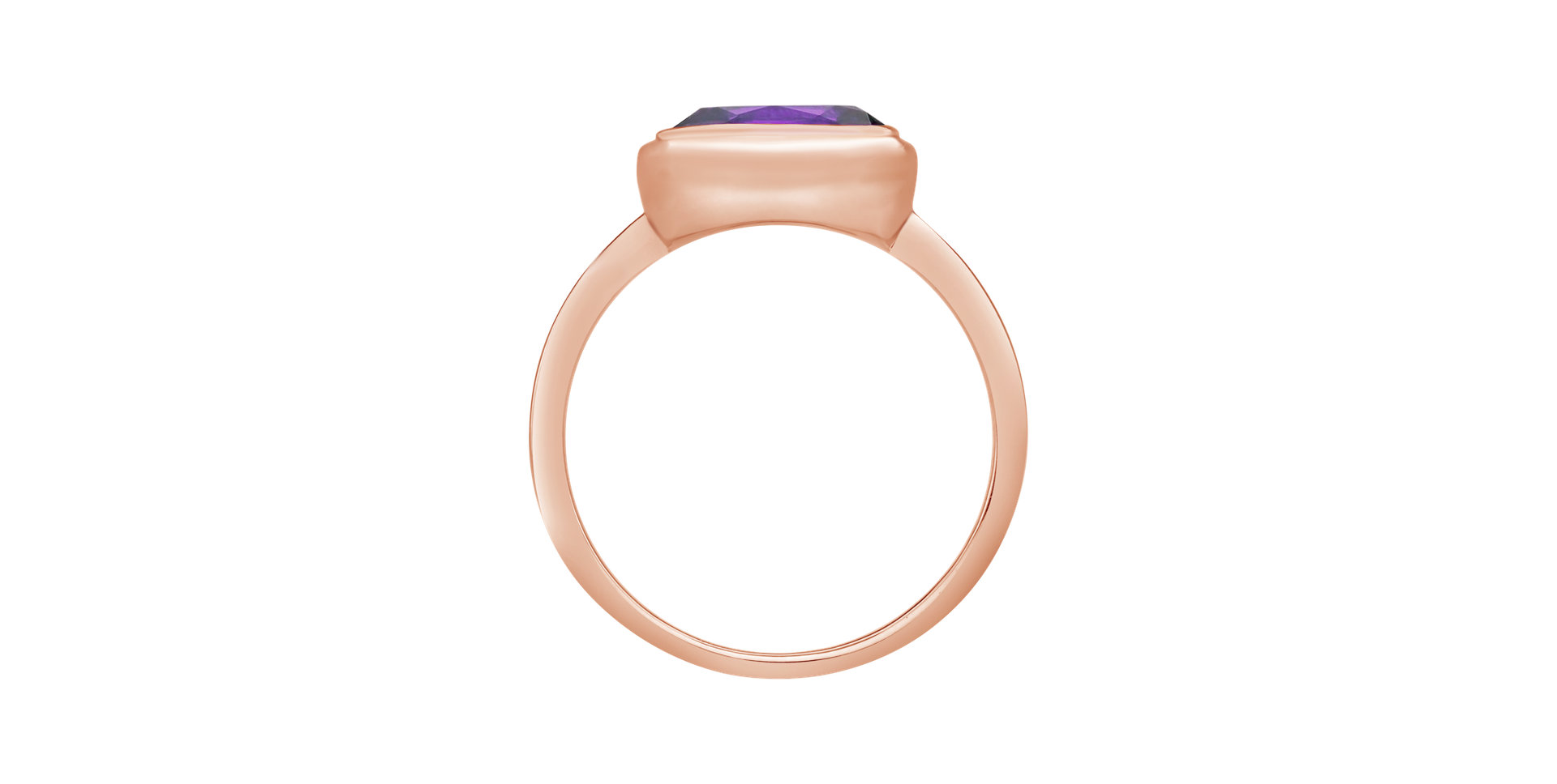 Prsten s ametystem brazil Bonbon