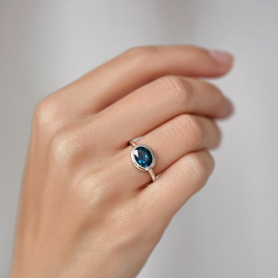 Prsten se smoky quartzem Bonbon