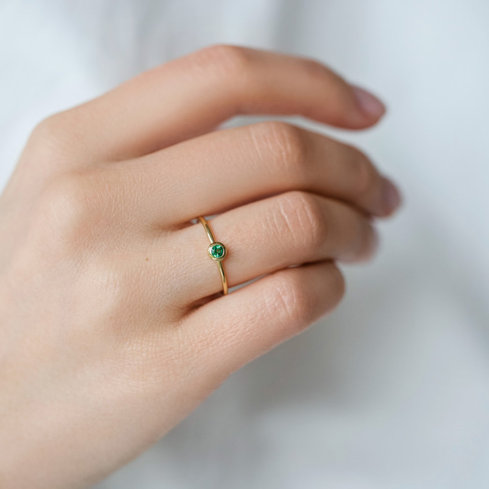 Prsten se smaragdem Bonbon