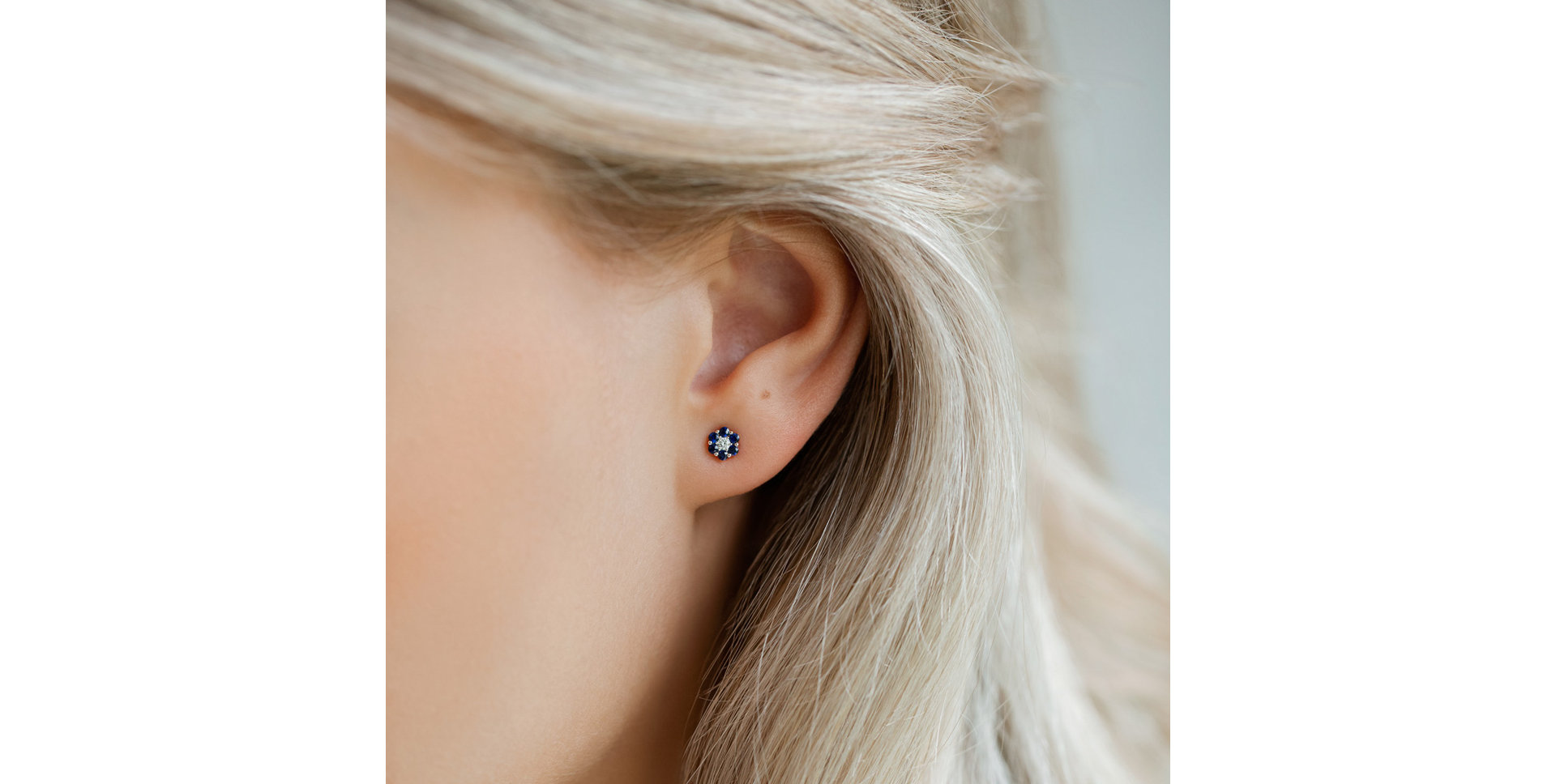 Náušnice s diamantem a smaragdy Shiny Constellation