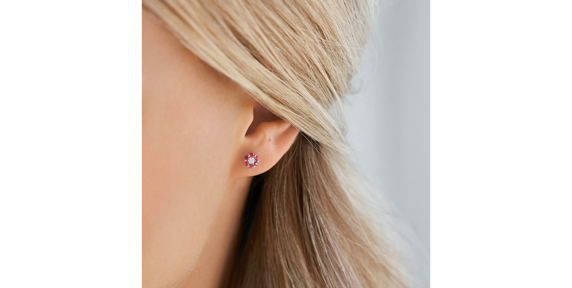 Náušnice s diamantem a smaragdy Shiny Constellation