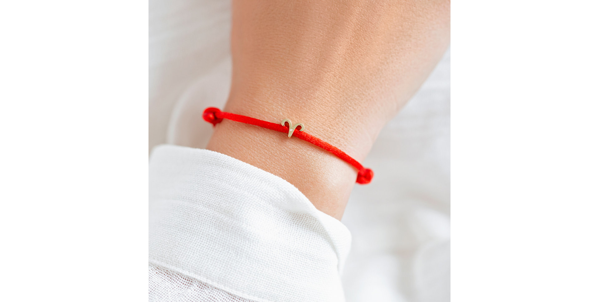 Diamantový náramek se šňůrkou Pisces