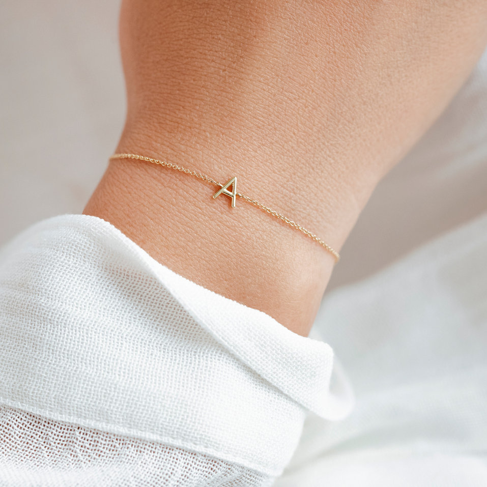 Náramek s diamantem Round Line Q