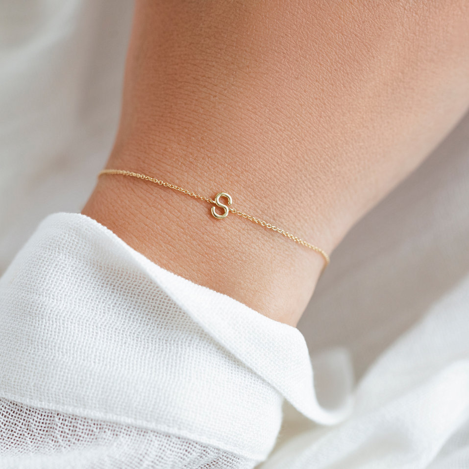 Náramek s diamantem Round Line S