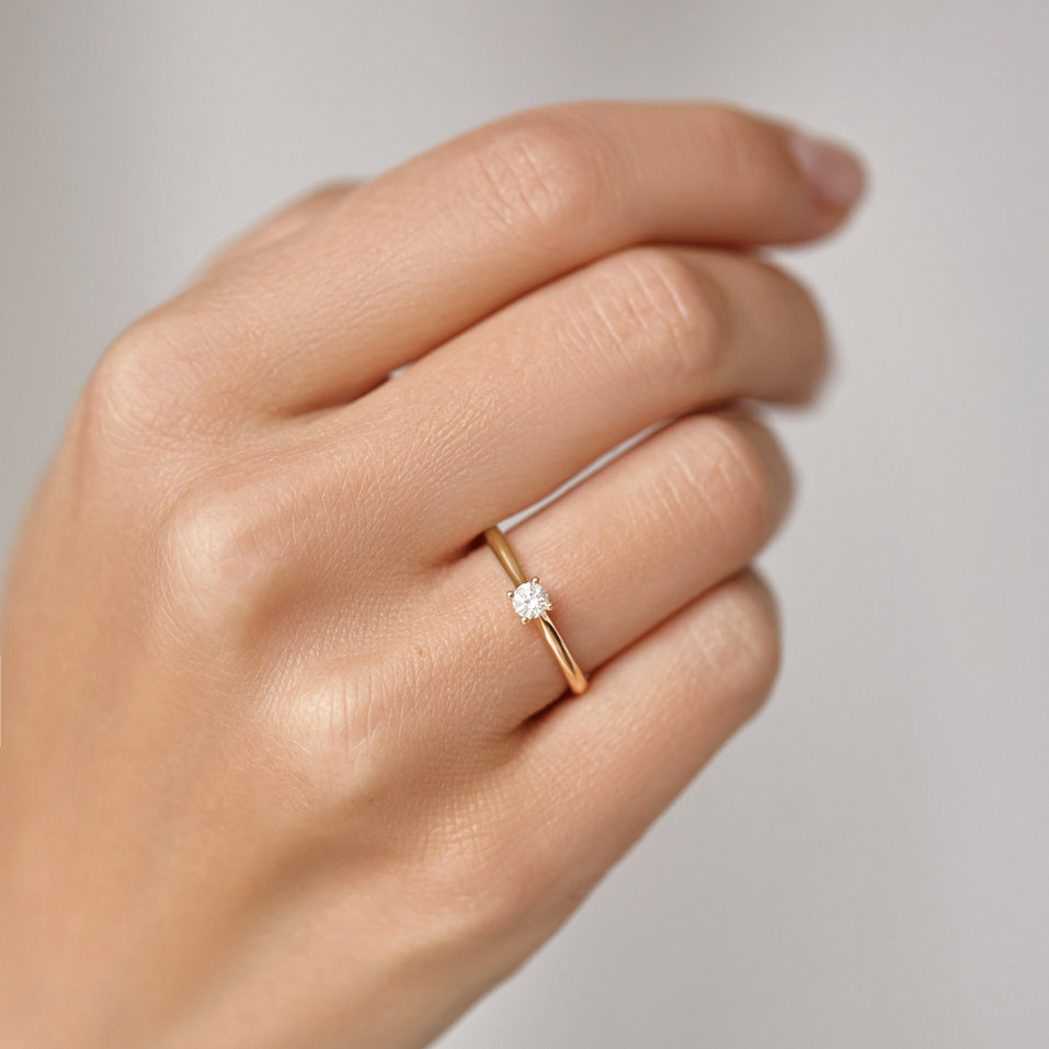 Prsten s diamantem Forever Love