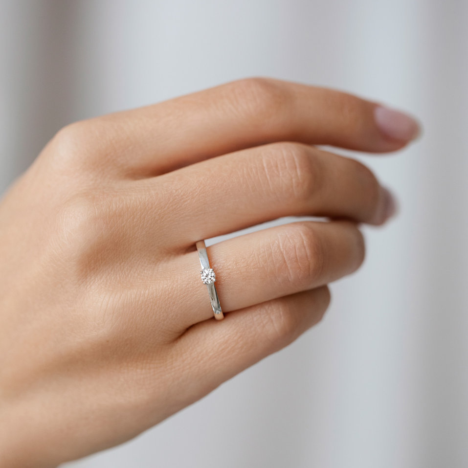 Prsten s diamantem Lovely Spark