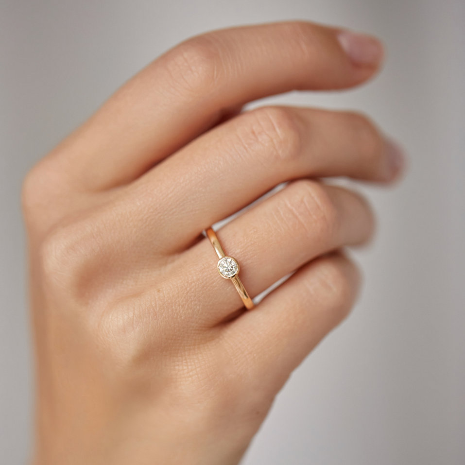 Prsten s diamantem Seductive Glow