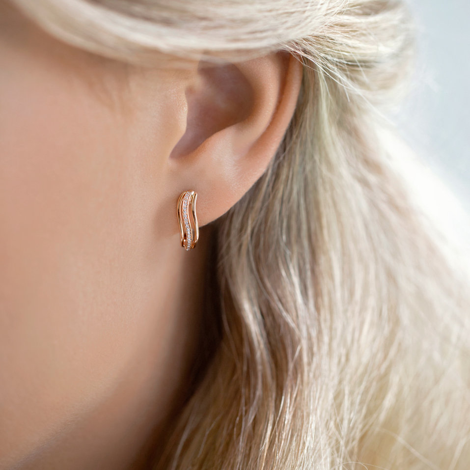 Náušnice s diamanty Midnight Sea