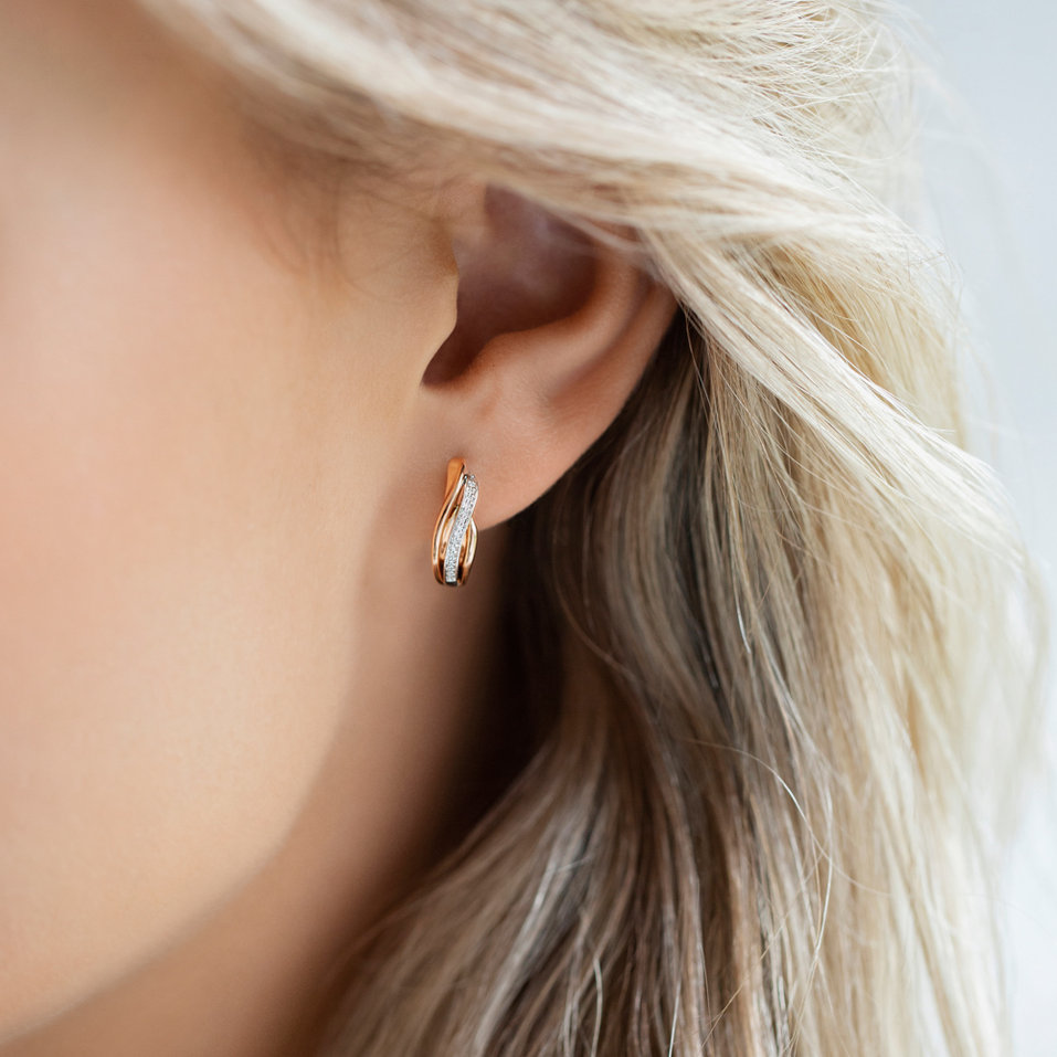 Náušnice s diamanty Precious Ray