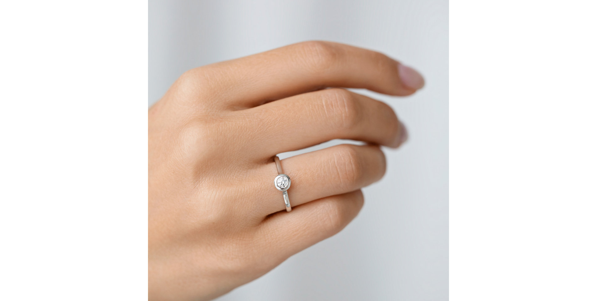 Prsten s diamantem Classy Dot