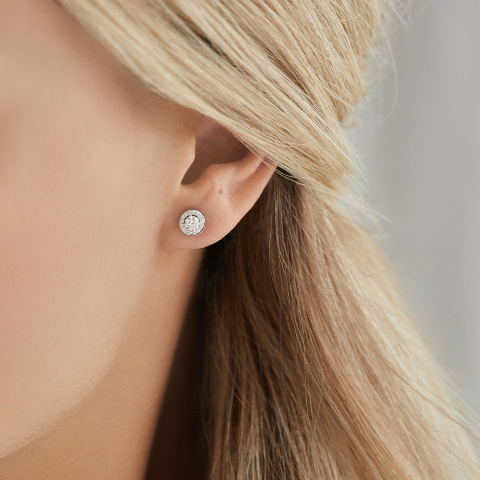 Náušnice s diamanty Sparkling Rain