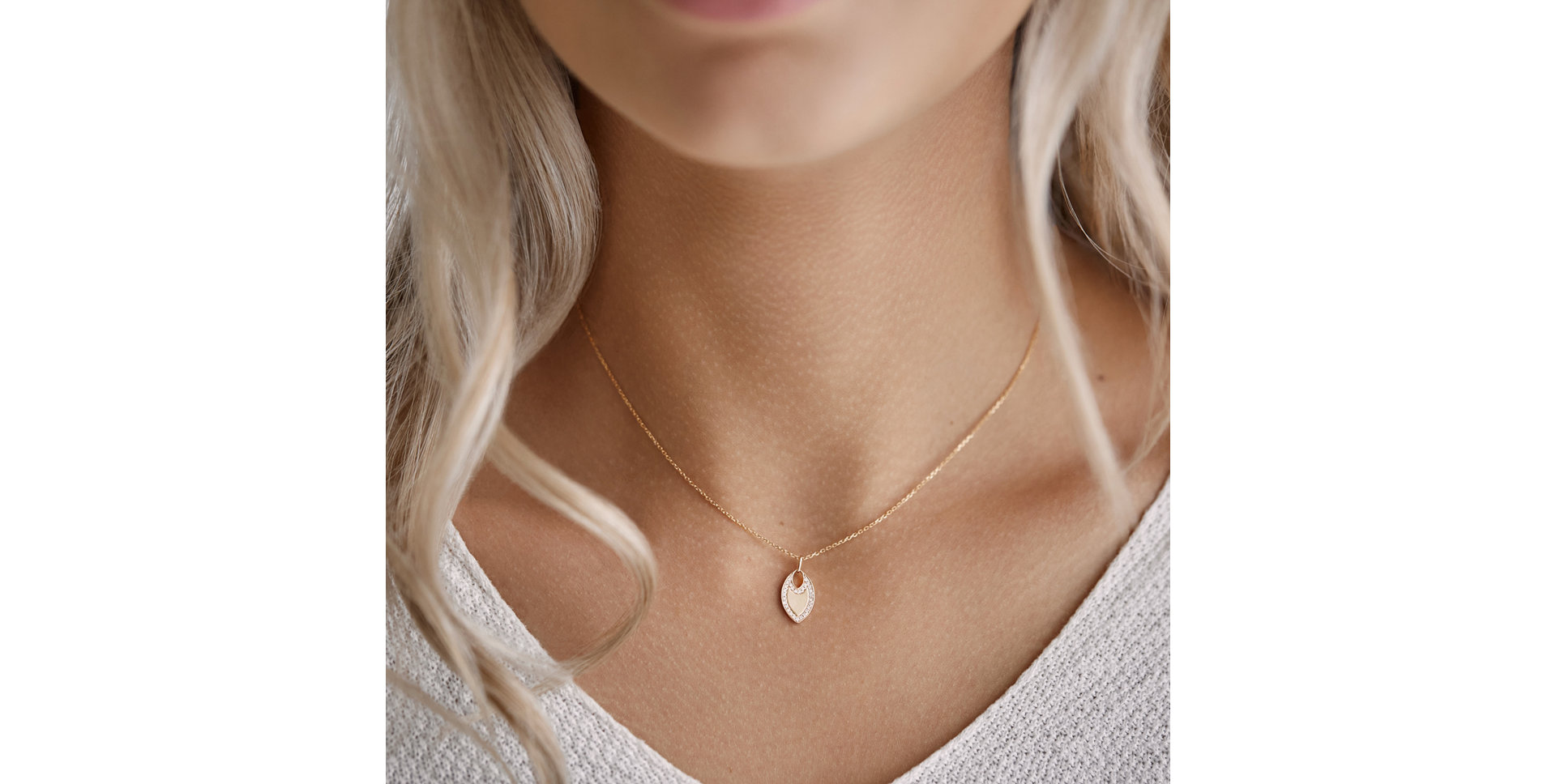 Přívěsek s diamanty Daimond Tear