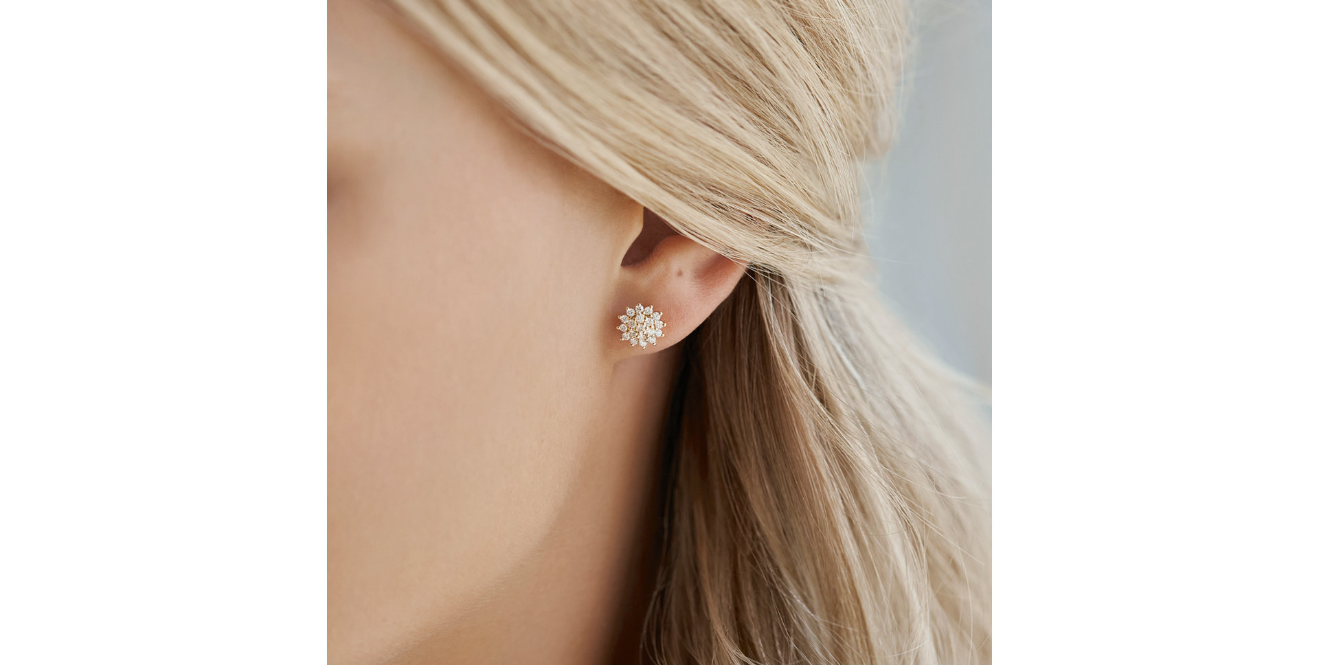 Náušnice s diamanty Midnight Sky