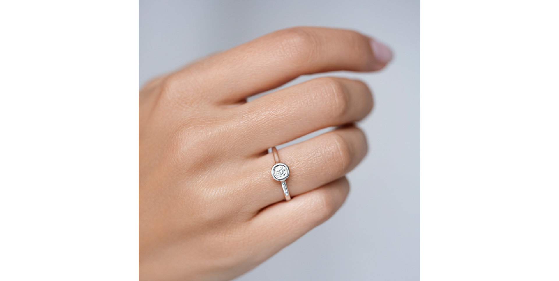 Prsten s diamantem Classy Dot