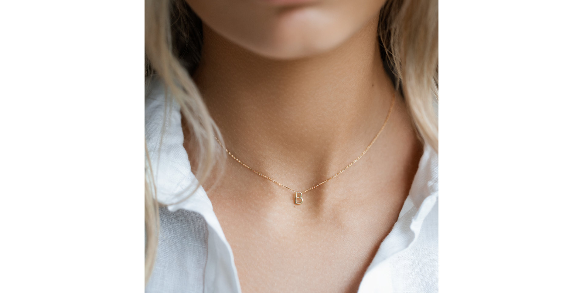 Náhrdelník s diamantem Round Line M