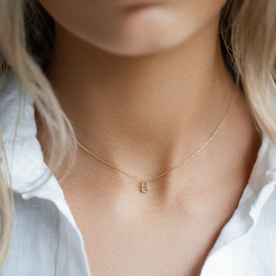 Náhrdelník s diamantem Round Line W