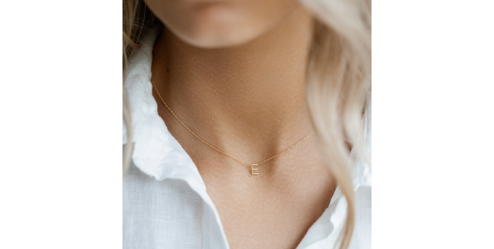 Náhrdelník s diamantem Round Line Y