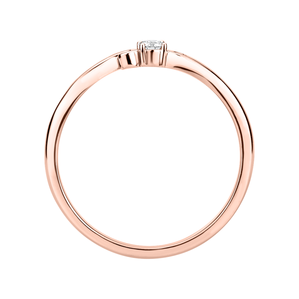 Prsten s diamantem Baroque Love