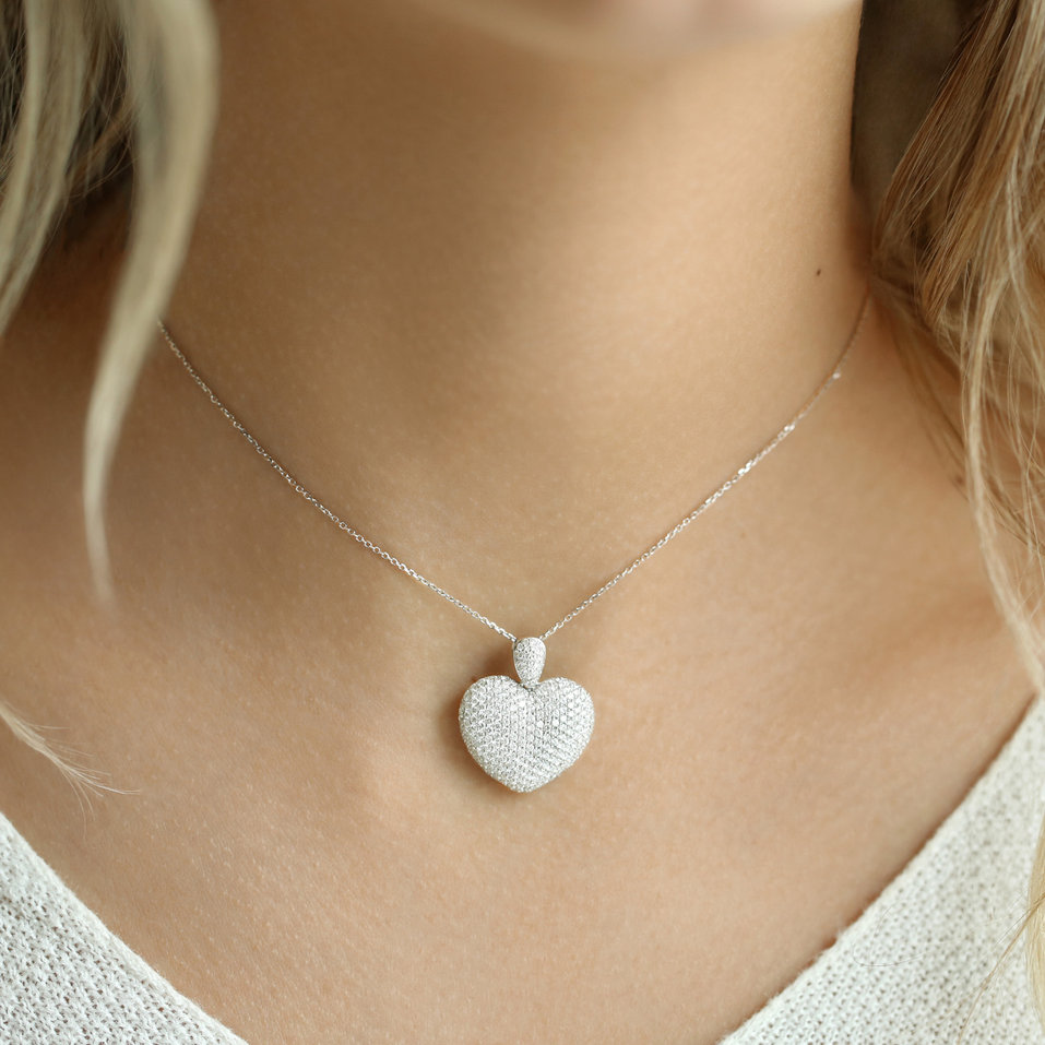 Přívěsek s diamanty Heart Brilliance