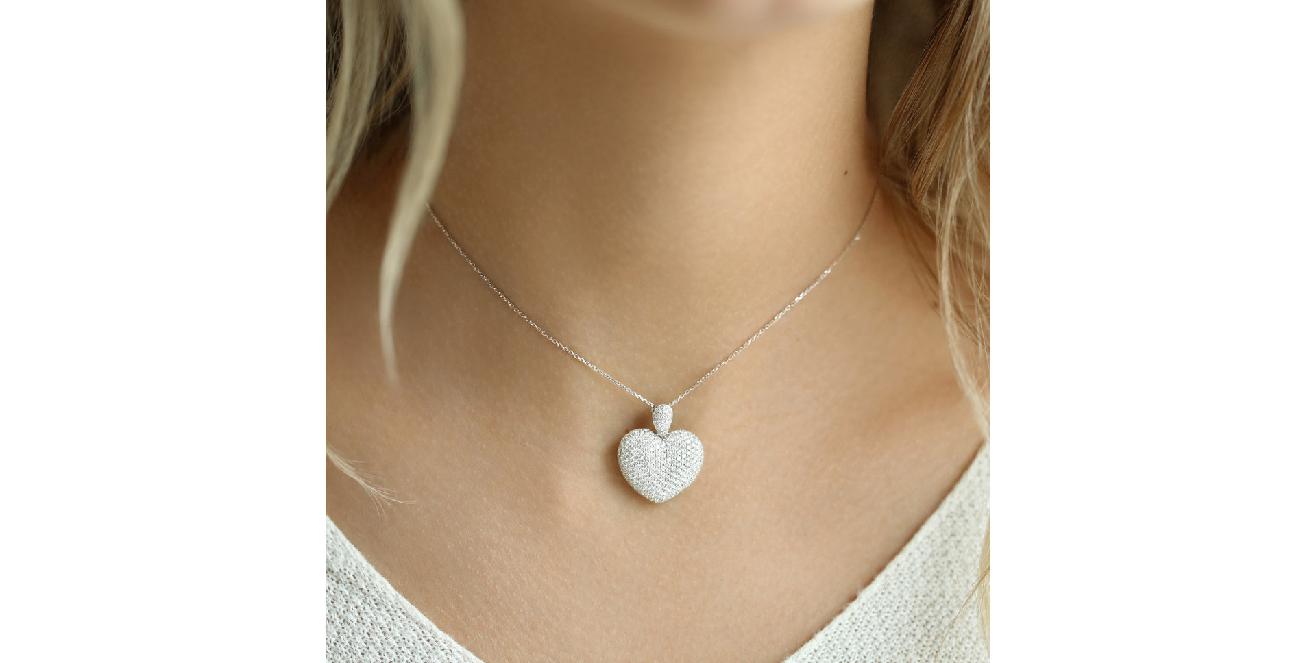 Přívěsek s diamanty Heart Brilliance