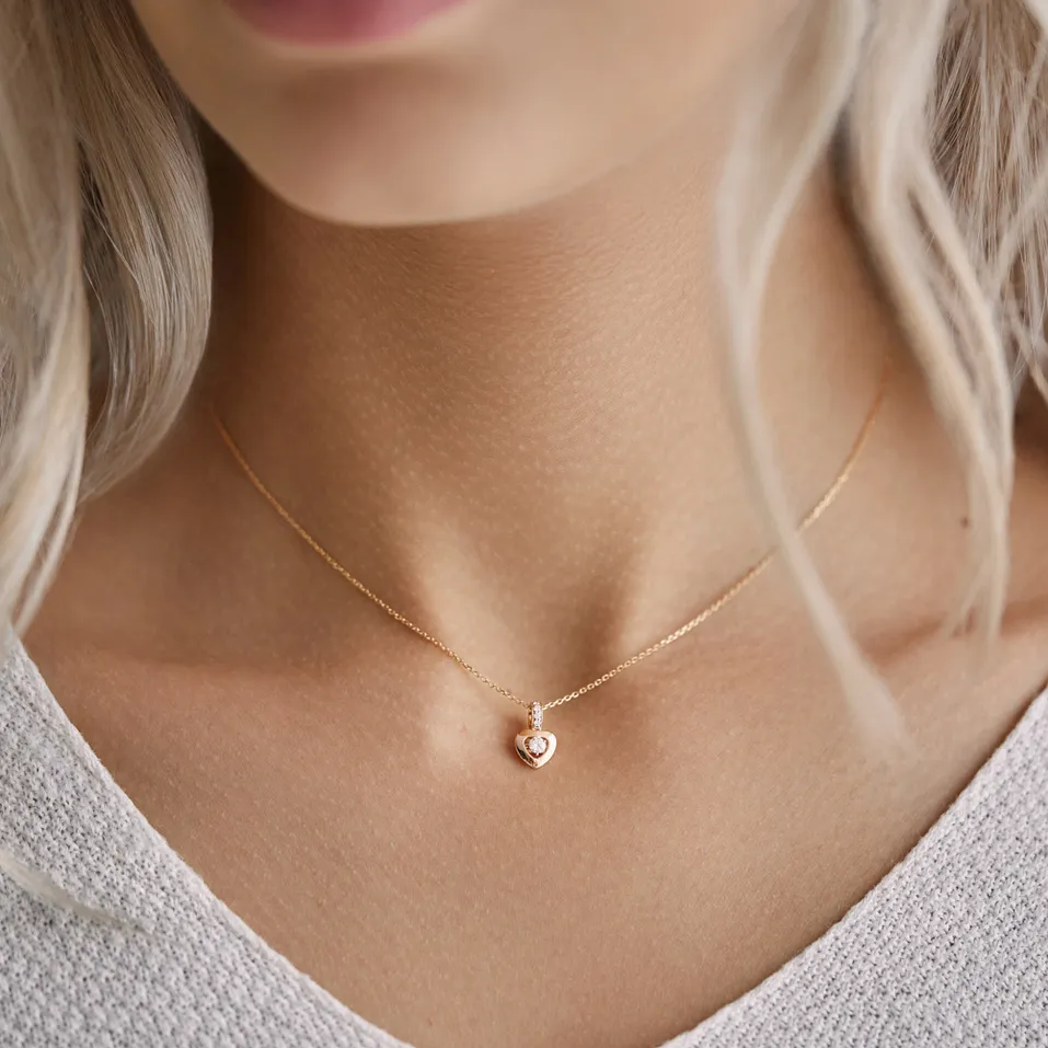 Přívěsek s diamanty Petite Heart