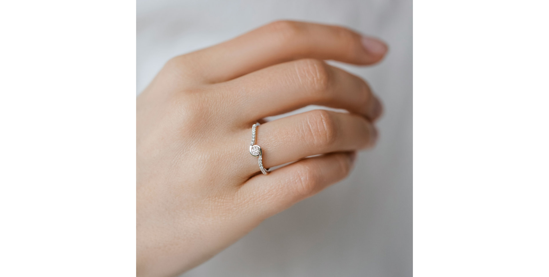 Prsten s diamanty Love Poem