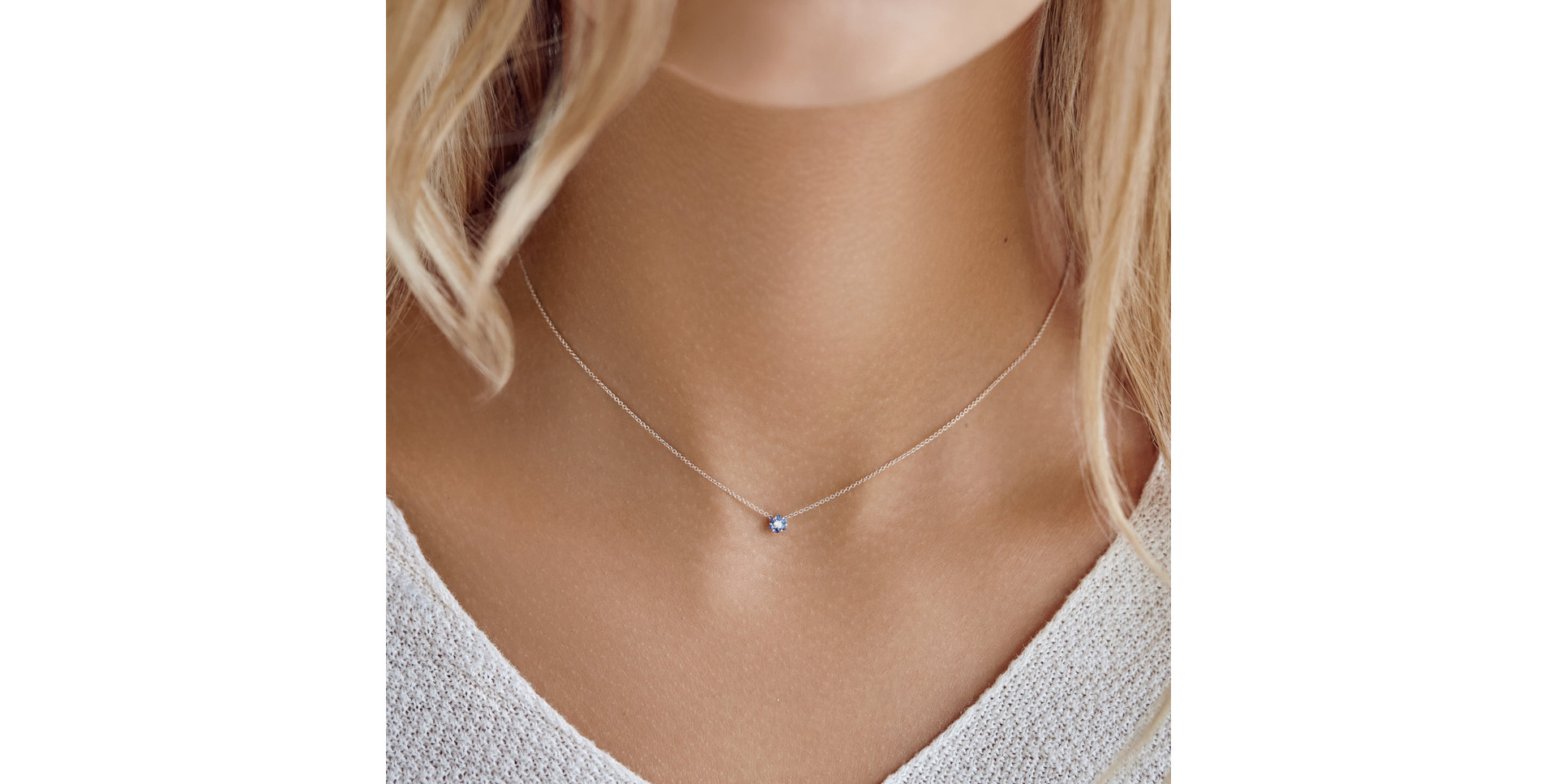 Náhrdelník s diamantem a rubíny Shiny Constellation