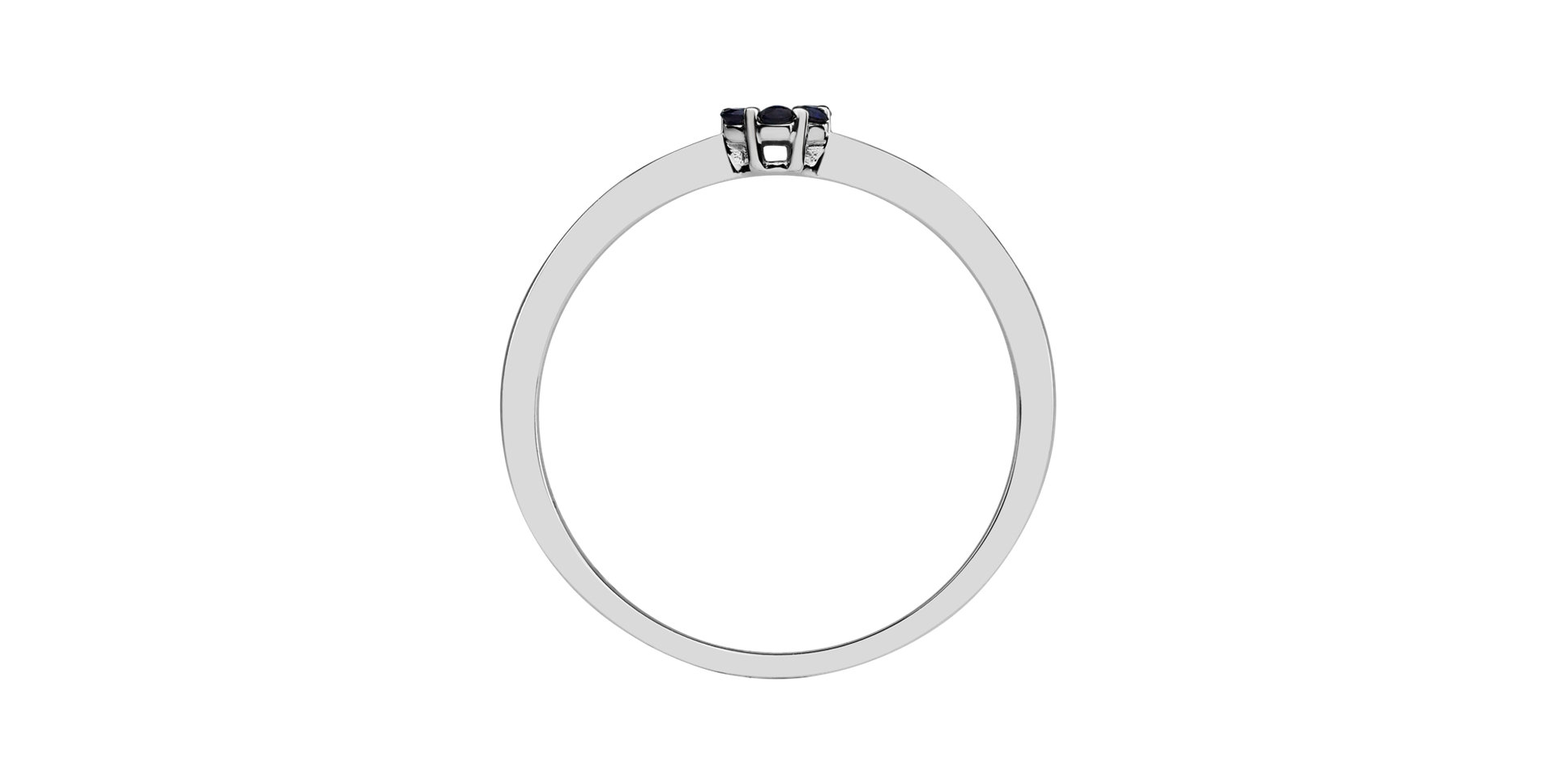 Prsten s diamantem a safíry Shiny Constellation