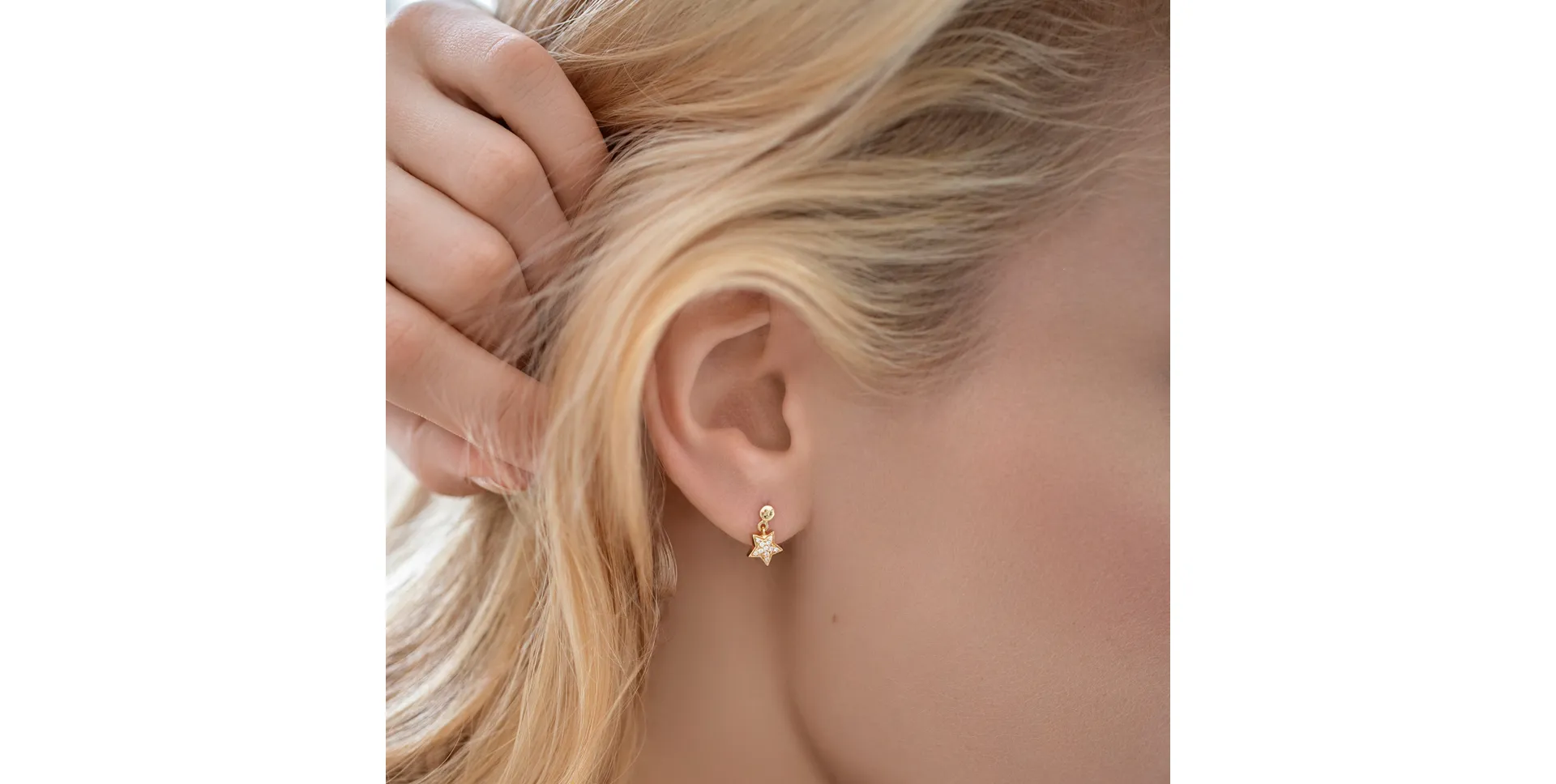 Náušnice s černými diamanty Amazing Night