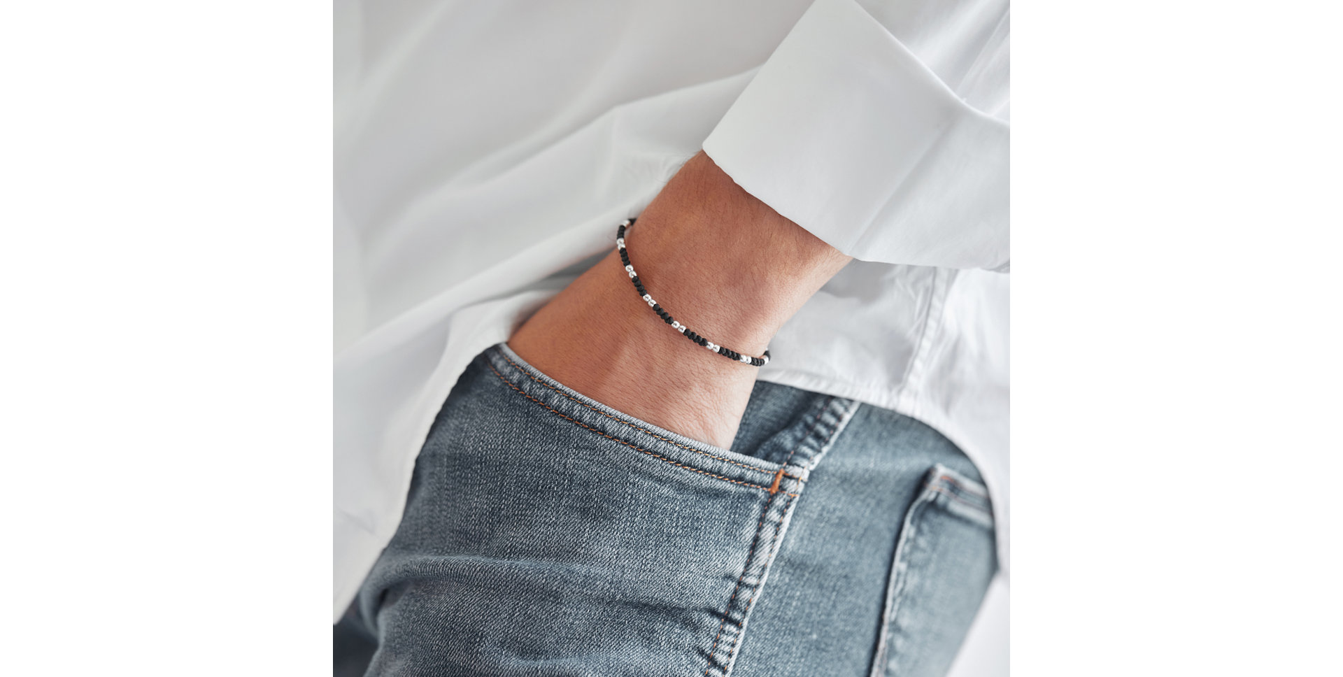 Pánský náramek se šňůrkou Magic Shamballa