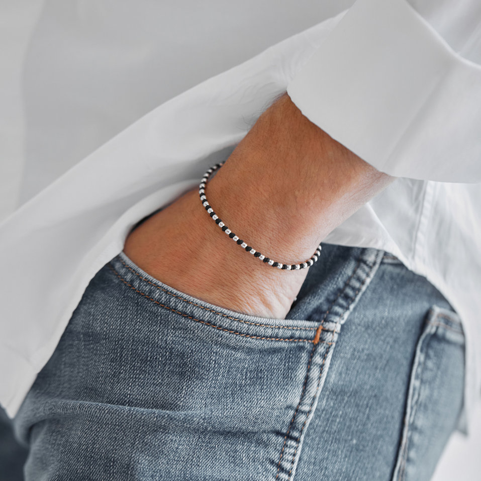 Pánský náramek se šňůrkou Magic Shamballa