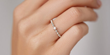 Prsten s diamantem Shiny Dots