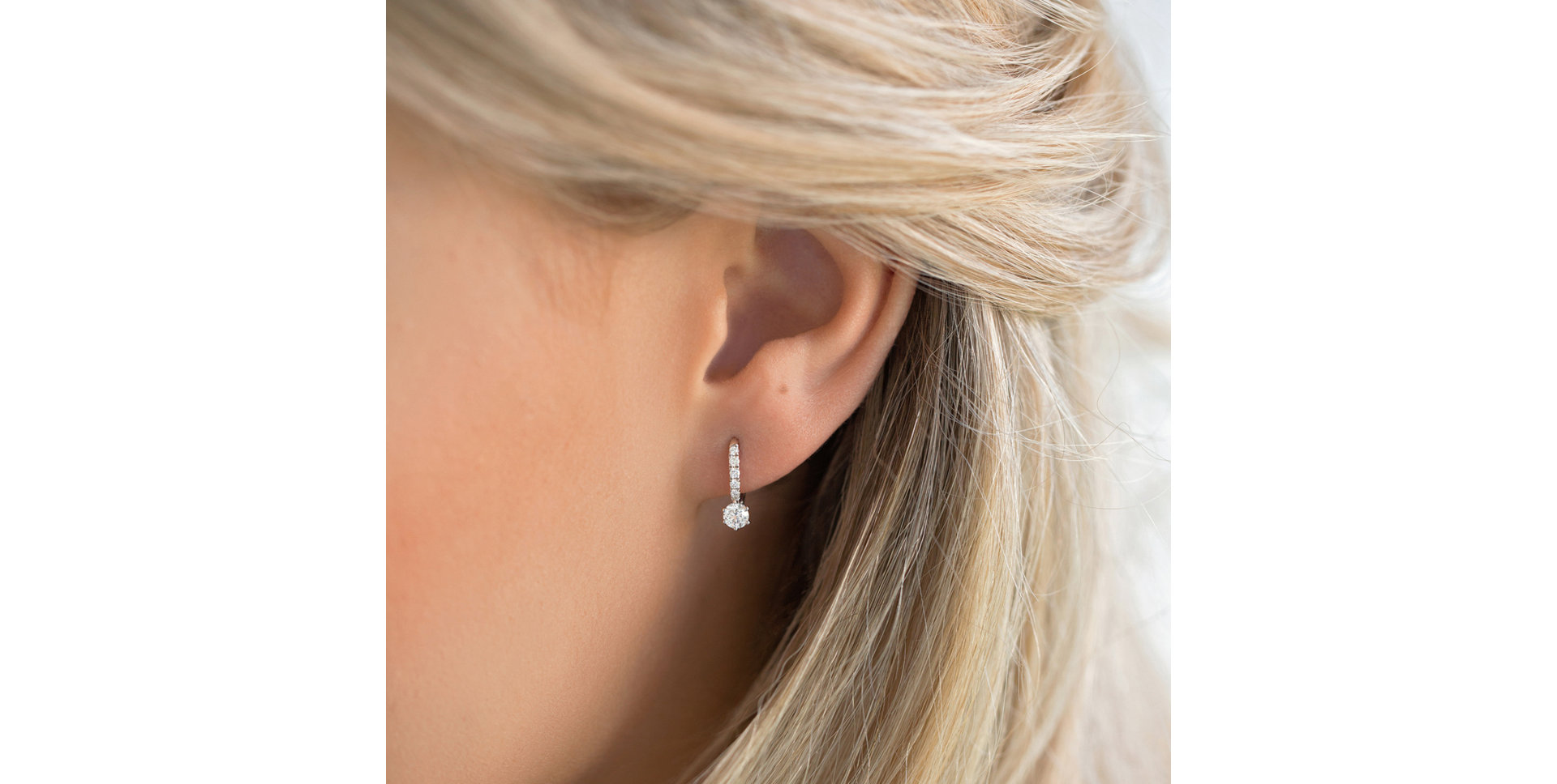 Náušnice s diamanty Sparkless