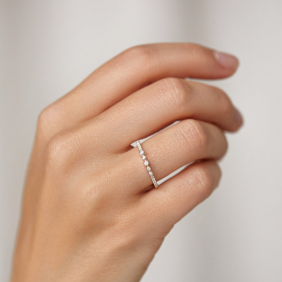 Prsten s diamanty Galaxy Princess