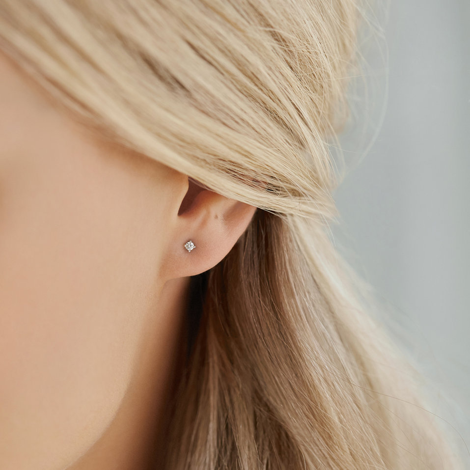 Náušnice s diamantem Essential Shine