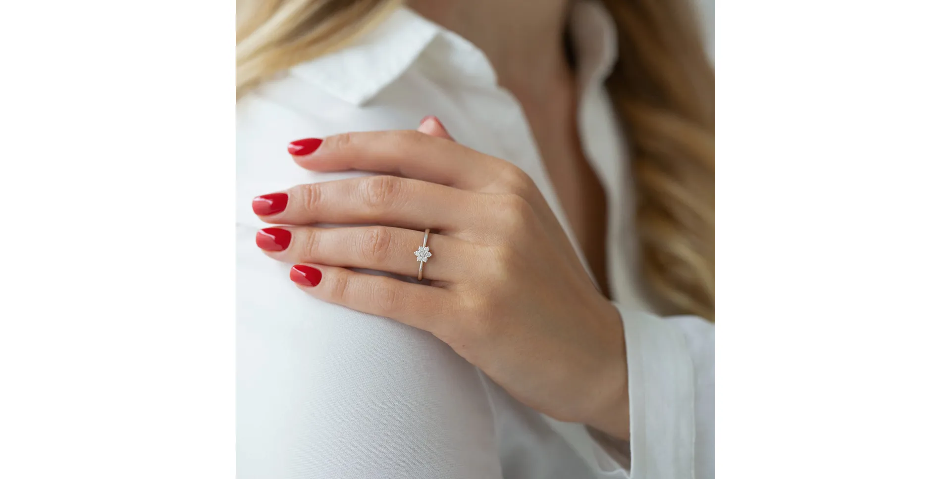 Prsten s diamanty Winter Star