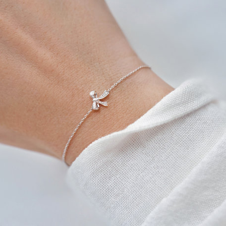 Náramek s diamanty Shiny Bow