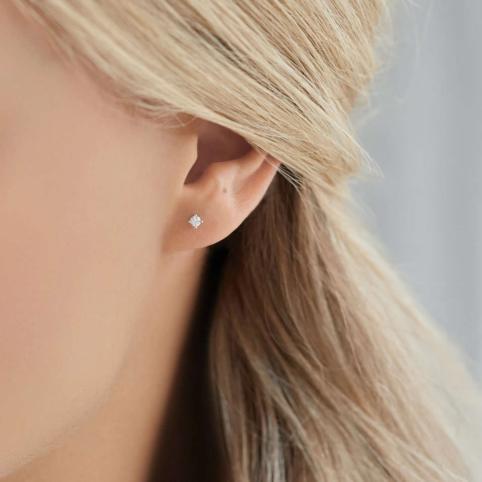 Náušnice s diamanty Sparkling Rain