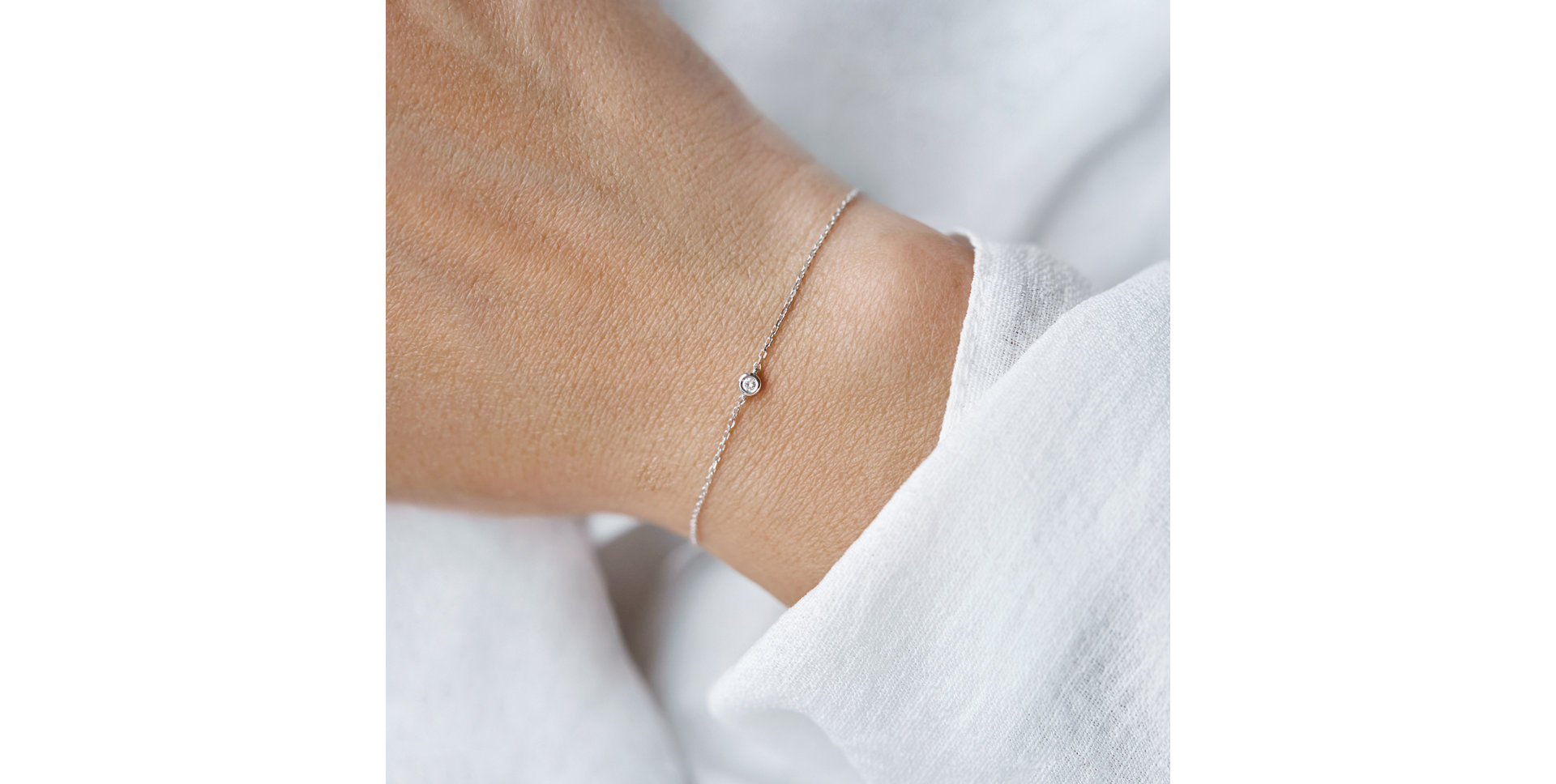 Náramek s diamantem Sparkling Dots