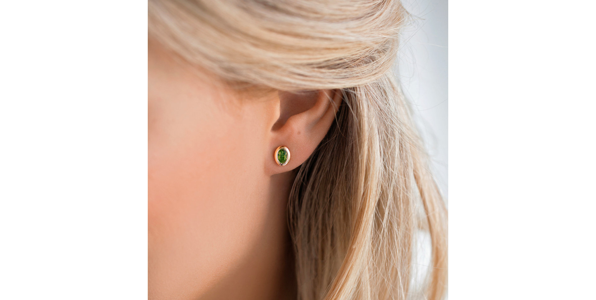 Náušnice s peridotem Sweet Candy