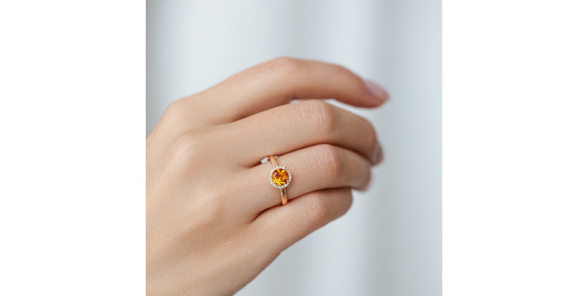 Prsten s diamanty a ametystem brazil Bonbon