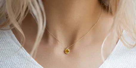 Náhrdelník s diamanty a smoky quartzem Luxury Bonbon