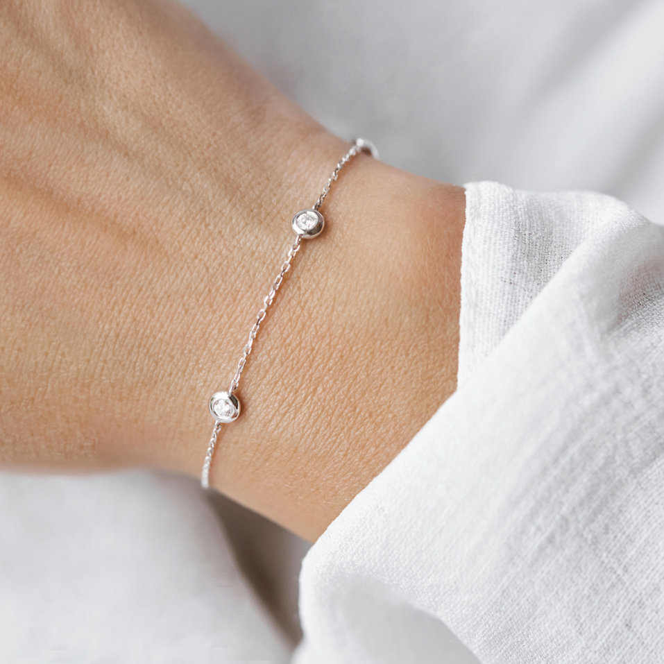 Náramek s diamanty Sparkling Dots