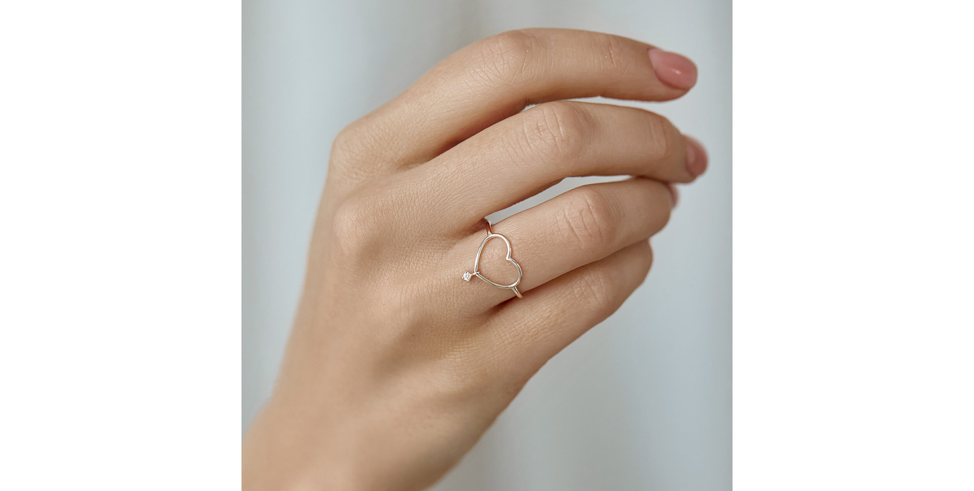 Prsten s diamantem Mellow Heart