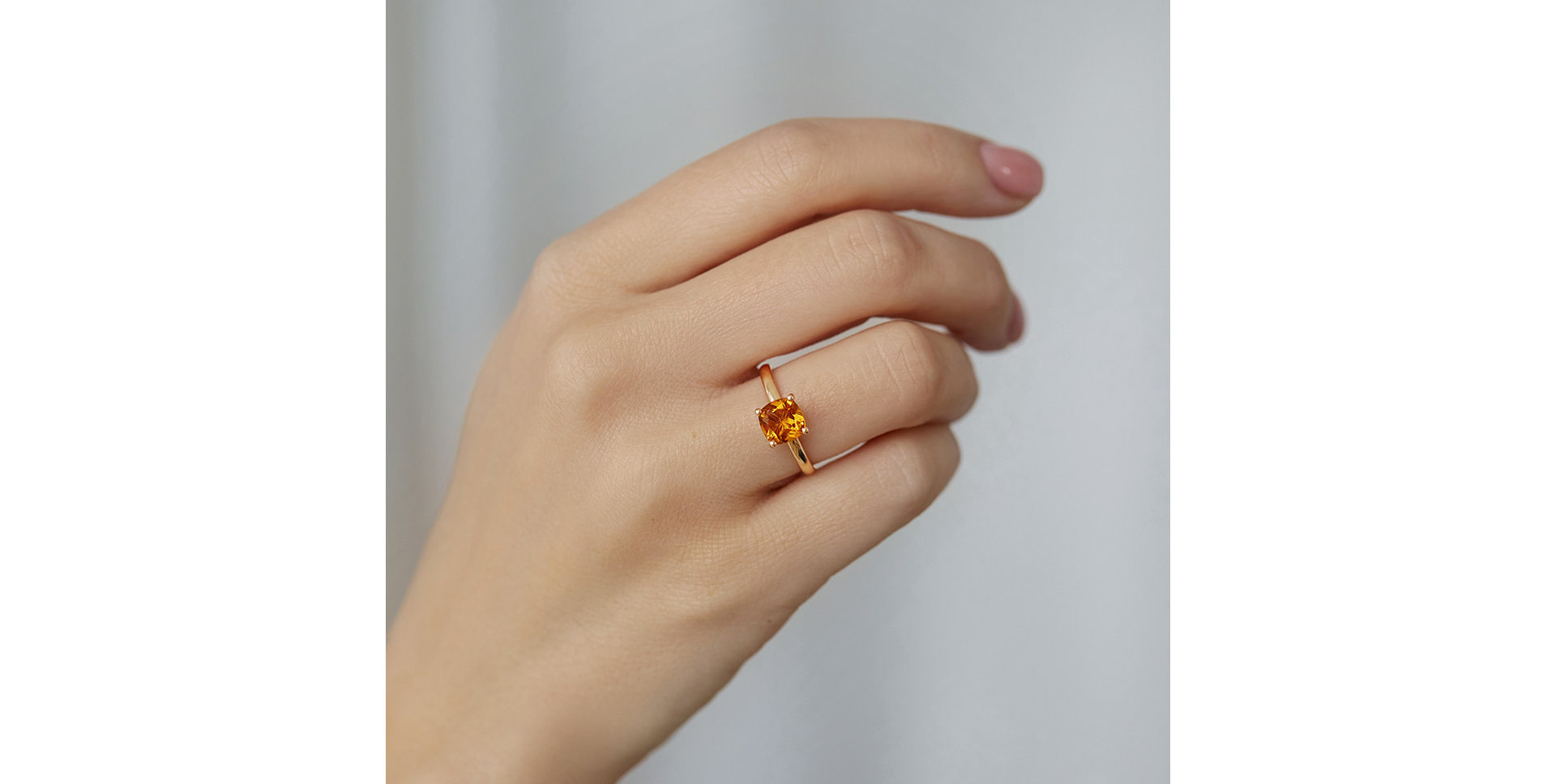 Prsten s rhodolitem Bonbon