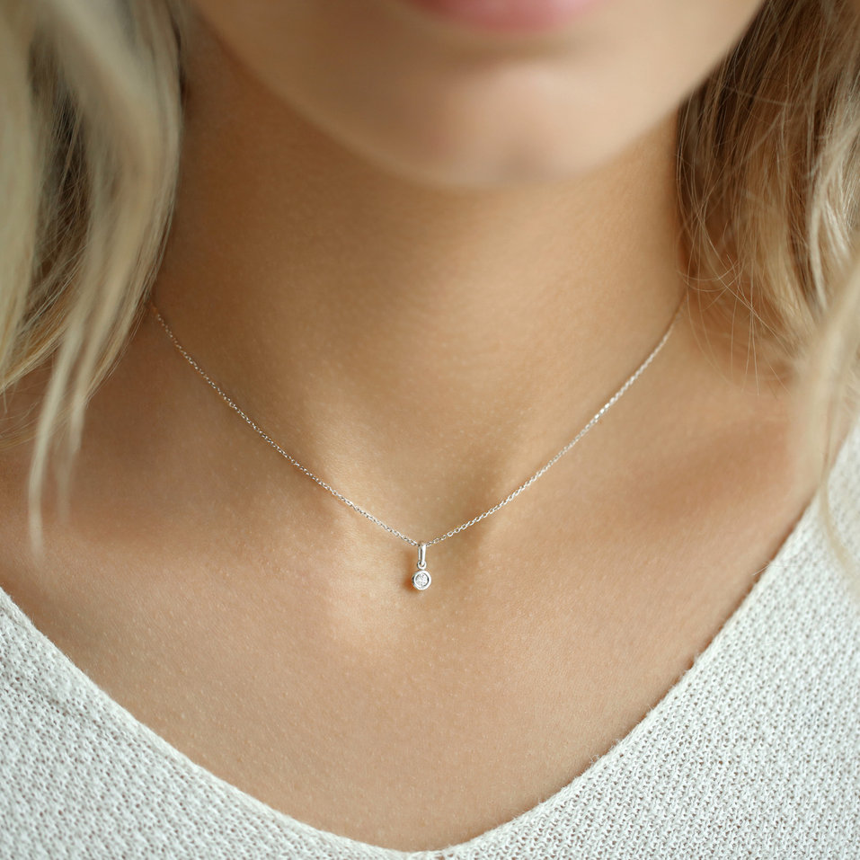 Přívěsek s diamantem Dots