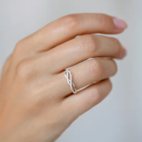Prsten s diamanty Diamond Ripple