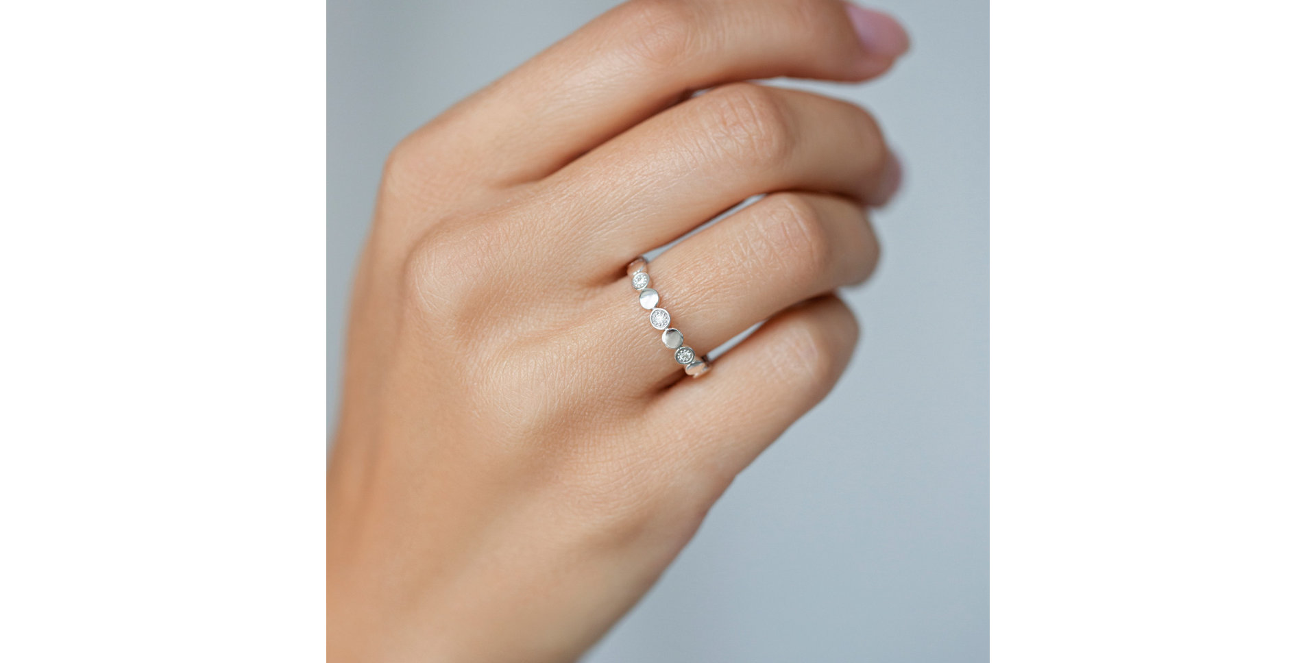 Prsten s diamanty Shiny Dots